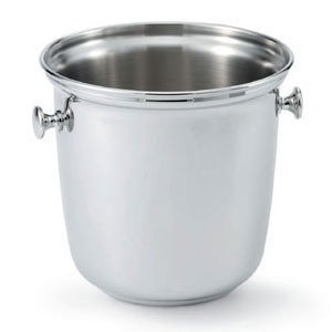 Vollrath 48325 Stainless Steel Silver Plated Double Bottle Wine Bucket with Handles