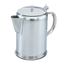 Vollrath 48365 Silver-Plated Coffee Server with Hinged Cover and Gadroon Base 2 Qt.