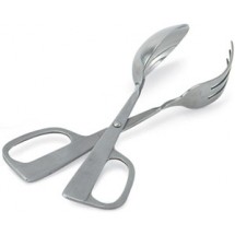 Vollrath 48425 Silverplated Stainless Steel Salad Tongs 10&quot;