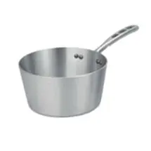 Vollrath 67305 Wear-Ever Natural Finish Tapered Sauce Pan with TriVent Chrome Plated Handle 5.5 Qt.