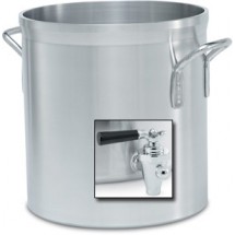 Vollrath 68661 Wear-Ever Classic Select Heavy Duty Aluminum Stock Pot with Faucet 60 Qt.