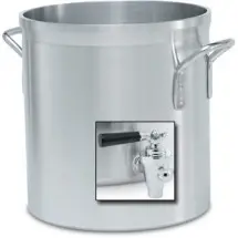 Vollrath 68691 Wear-Ever Classic Select Heavy Duty Aluminum Stock Pot with Faucet 100 Qt.