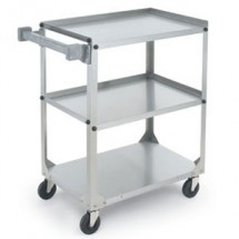 Vollrath 97326 Knocked Down Stainless Steel 3 Shelf Utility Cart 30-7/8&quot; x 17-3/4&quot; x 33-3/4&quot;