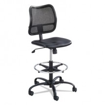 Safco Vue Black Fabric Mesh Extended Height Chair