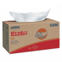WYPALL L30 Wipers, POP-UP Box, 10 x 10 4/5, White, 120/Box