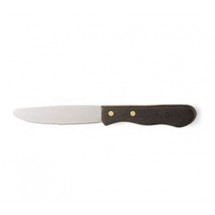 Walco 630528  Round-Tip Steak Knife with Hardwood Handle 4-3/4&quot; - 1 doz