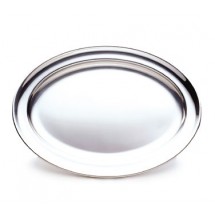 Walco O-U12 Oval Serving Tray With Rolled Edges, 12-3/16&quot; x 8-11/16&quot; - 10 pcs