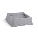 Rubbermaid Untouchable Gray Square Swing Top Lid 20" x 20