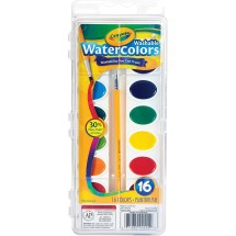 Crayola Watercolors, 16 Assorted Colors