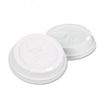 Dixie White Dome Lid Fits 10-16  oz. Perfectouch Cups, 12-20 oz. Paper Hot Cups, WiseSize, 500/Carton