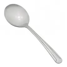 Winco 0014-04 Dominion Heavy Weight Stainless Steel Bouillon Spoon - 1 doz