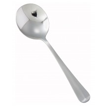 Winco 0015-04 Lafayette Heavy Weight 18/0 Stainless Steel Bouillon Spoon 6&quot; - 1 doz