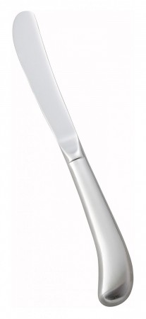Winco 0015-10 Lafayette Heavy Weight Stainless Steel Dinner Knife - 1 doz