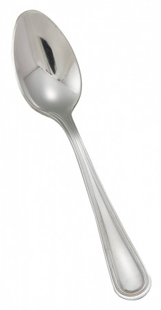 Winco 0021-01 Continental Extra Heavy Weight 18/0 Stainless Steel Teaspoon - 1 doz
