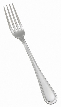 Winco 0021-11 Continental Extra Heavy Weight 18/0 Stainless Steel European Table Fork - 1 doz