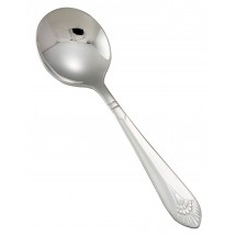 Winco 0031-04 Peacock Heavy Weight Stainless Steel Bouillon Spoon - 1 doz