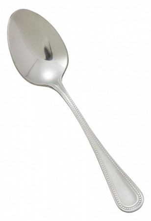 Winco 0036-09 Deluxe Pearl Heavy Weight Stainless Steel Demitasse Spoon - 1 doz