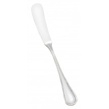 Winco 0036-12 Deluxe Pearl Extra Heavy Weight Stainless Steel Butter Spreader - 1 doz