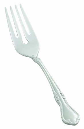 Winco 0039-06 Chantelle Extra Heavy Weight Stainless Steel Salad Fork - 1 doz