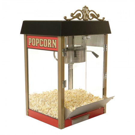 Winco 11080 Benchmark Street Vendor Popcorn Machine, 8 oz. Kettle, 120V
