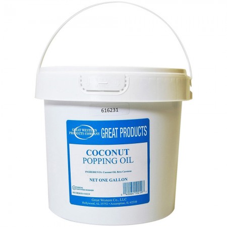 Winco 40011 Benchmark Popcorn Coconut Oil, 1 Gallon