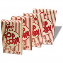 Winco 41549 Benchmark Closed Top Popcorn Boxes, .75 oz., 100 Boxes/Pack