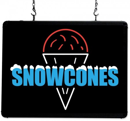 Winco 92003 Benchmark Ultra-Brite LED "Snow Cones" Sign, 120V
