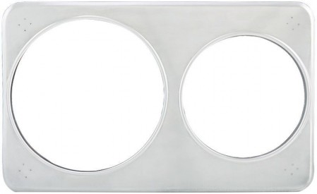 Winco ADP-608 Adaptor Plate With 6-3/8" and 8-3/8" Holes