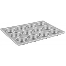 Winco AMF-12 12 Cup Aluminum Muffin Pan