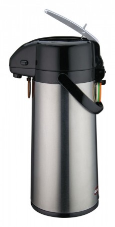 Winco AP-822 Stainless Vacuum Server with Glass Liner, Lever Top 2.2 Liter