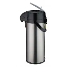Winco AP-825 Stainless Vacuum Server with Glass Liner, Lever Top 2.5 Liter