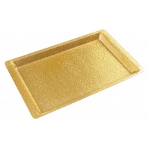 Winco AST-2G Full Size Gold Textured Acrylic Display Tray