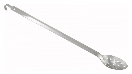 Winco BHKP-21 Perforated Basting Spoon with Hook 21"