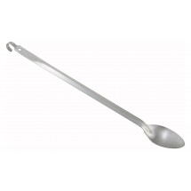 Winco BHKS-21 Heavy Duty Stainless Steel Solid Basting Spoon with Hang Hook 21&quot;