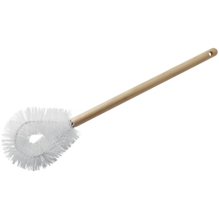 Winco BR-21W Toilet Brush with Wood Handle, 21"L