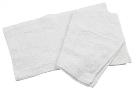 Winco BTW-30 White Cotton Bar Towel 16