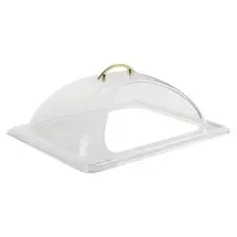 Winco C-DPF2 Half Size Polycarbonate Dome Cover with Side Cut