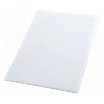 Winco CBWT-1218 White Plastic Cutting Board 12" x 18" x 1/2