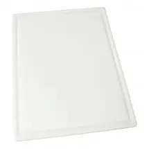 Winco CBI-1218 Grooved White Cutting Board 12&quot; x 18&quot; x 1/2&quot;