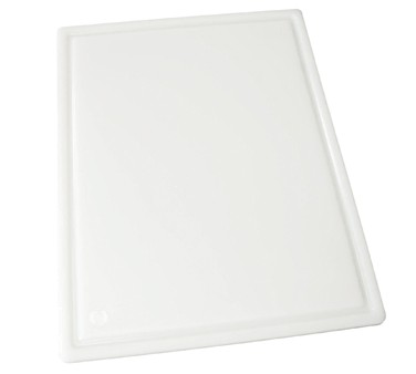 Winco CBI-1824H Grooved White Cutting Board 18" x 24" x 3/4"