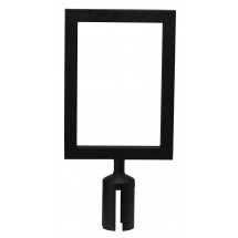 Winco CGSF-12K Black Stanchion Top Sign Frame