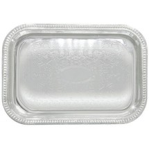 Winco CMT-1812 Rectangular Chrome-Plated Serving Tray 18&quot; x 12-1/2&quot;