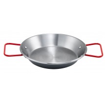 Winco CSPP-14 Polished Carbon Steel Paella Pan 14-1/8&quot;