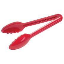 Winco CVST-6R Red Polycarbonate Serving Tongs 6