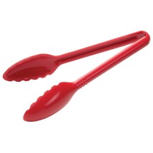 Winco CVST-9R Red Polycarbonate Serving Tongs 9