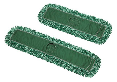 Winco DMM-24H Microfiber Dust Mop Head Refill, Green, 24"x 5"