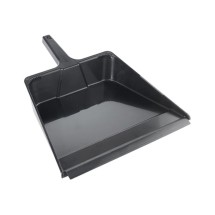 Winco DP-1618K Large Black Plastic Dust Pan, 16&quot; x 18&quot; x 5-1/4&quot;