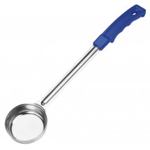 Winco FPSN-2 Prime One-Piece Stainless Steel Solid Food Portioner, Blue 2 oz.