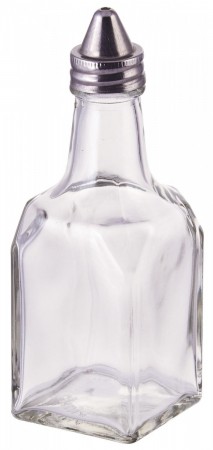 Winco G-104 Glass Oil and Vinegar Cruet 6 oz. - 1 doz