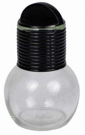 Winco GHT-10 Glass Bottle with Plastic Lid 10 oz.